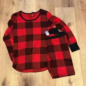 Old Navy Red and Black Buffalo Plaid Women's Pajama Set